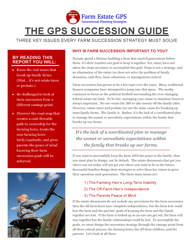 Farm Estate GPS Succession Guide