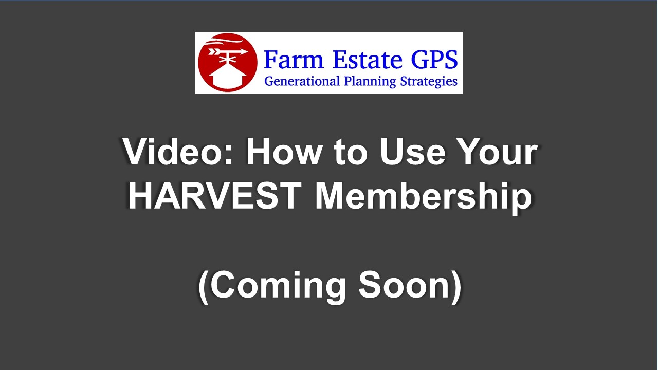 How to Use HARVEST Membership - Temp